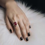 серебряное кольцо с цирконом  57063256
